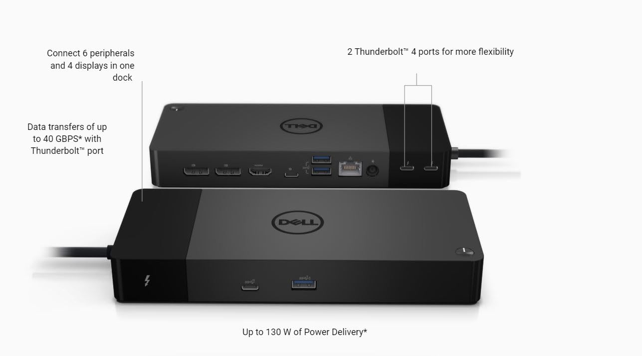 Foto 7 | Estación De Acoplamiento Dell Thunderbolt Dock Wd22tb4 130w - Venta Internacional.