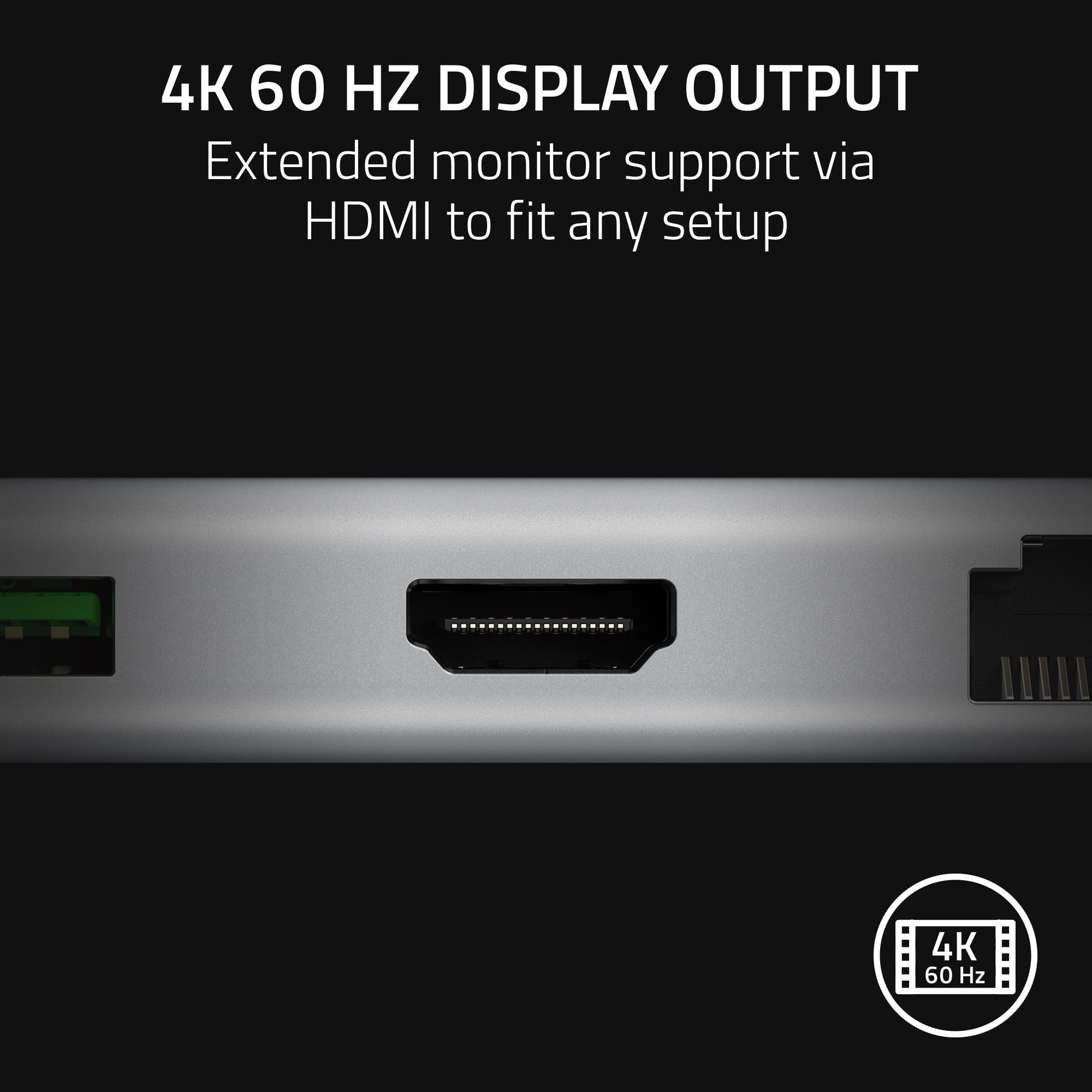 Foto 3 | Estación De Carga Razer Usb C Dock De 11 Puertos 85 W 4k 60 Hz - Mercury - Venta Internacional.
