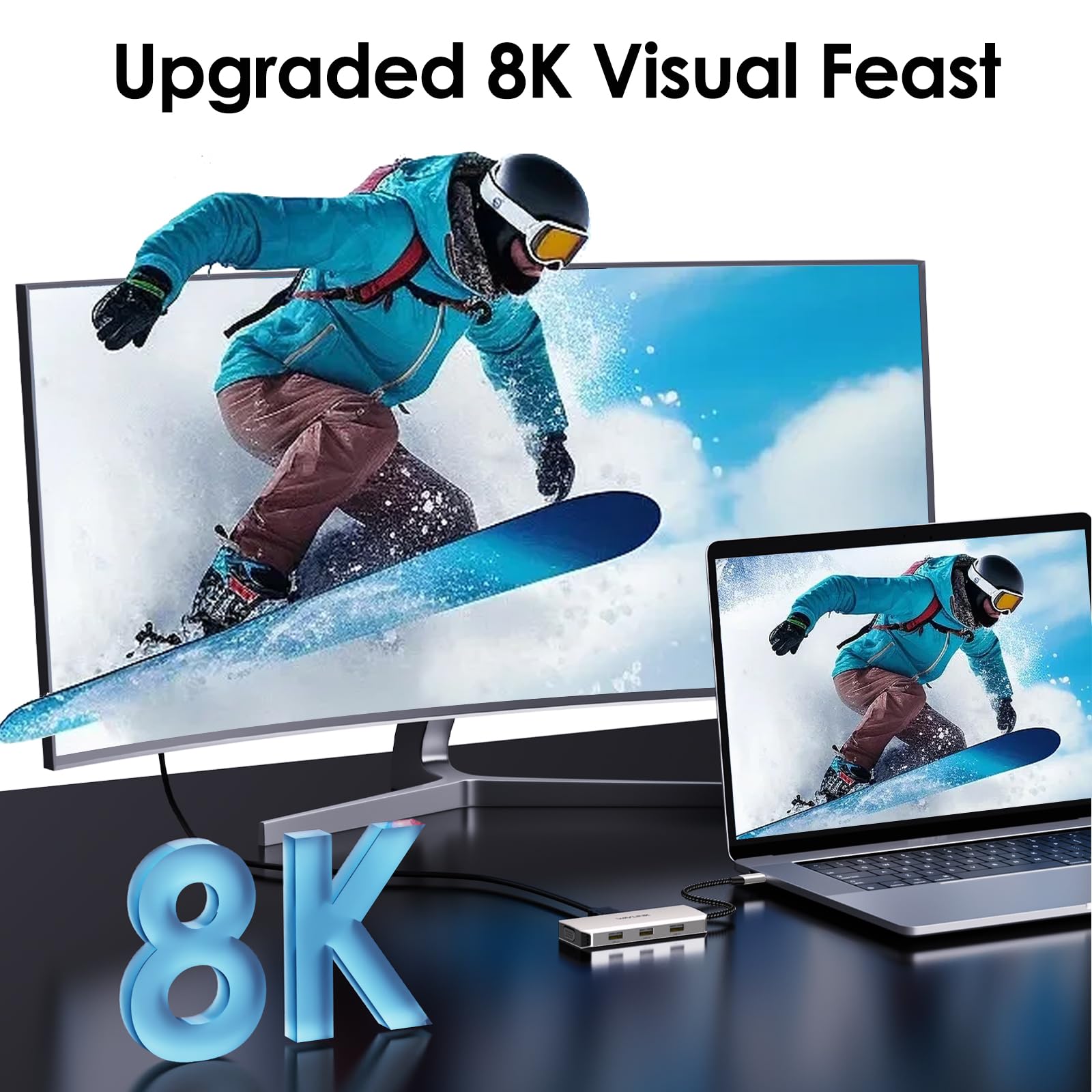 Foto 5 pulgar | Estación De Acoplamiento Wavlink Usb C Dual Dp Hdmi Vga Windows - Venta Internacional.