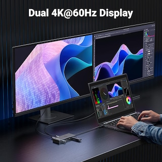 Foto 3 | Estación De Acoplamiento Usb C Ugreen Revodok Pro 7 En 1 Dual 4k Hdmi - Venta Internacional.