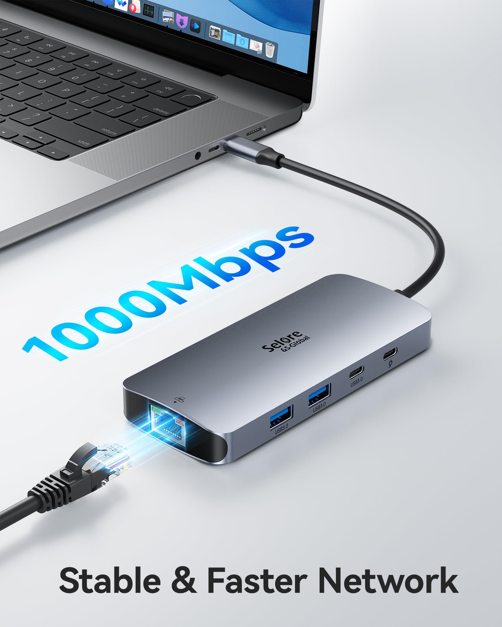 Foto 6 pulgar | Estación De Acoplamiento Usb C Selore Con Doble Monitor Y Triple Pantalla 4k - Venta Internacional.
