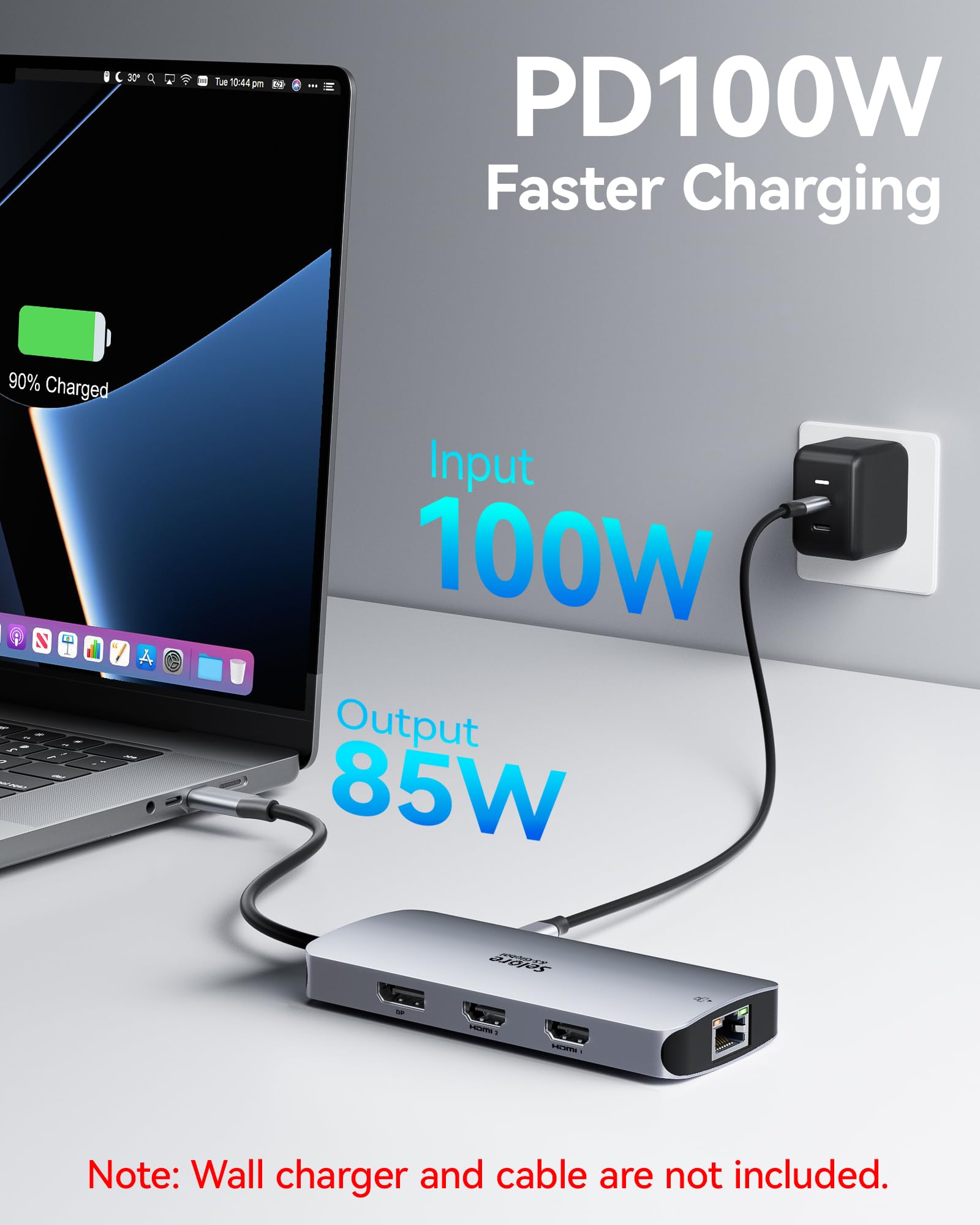 Foto 7 pulgar | Estación De Acoplamiento Usb C Selore Con Doble Monitor Y Triple Pantalla 4k - Venta Internacional.
