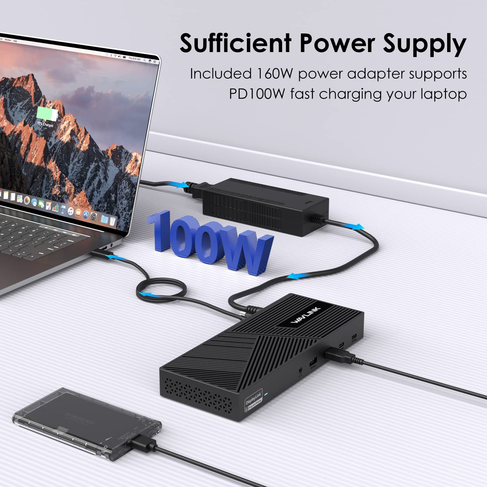 Foto 6 pulgar | Estación De Acoplamiento Wavlink Displaylink Para Triple Monitor 4k 60 Hz - Venta Internacional.