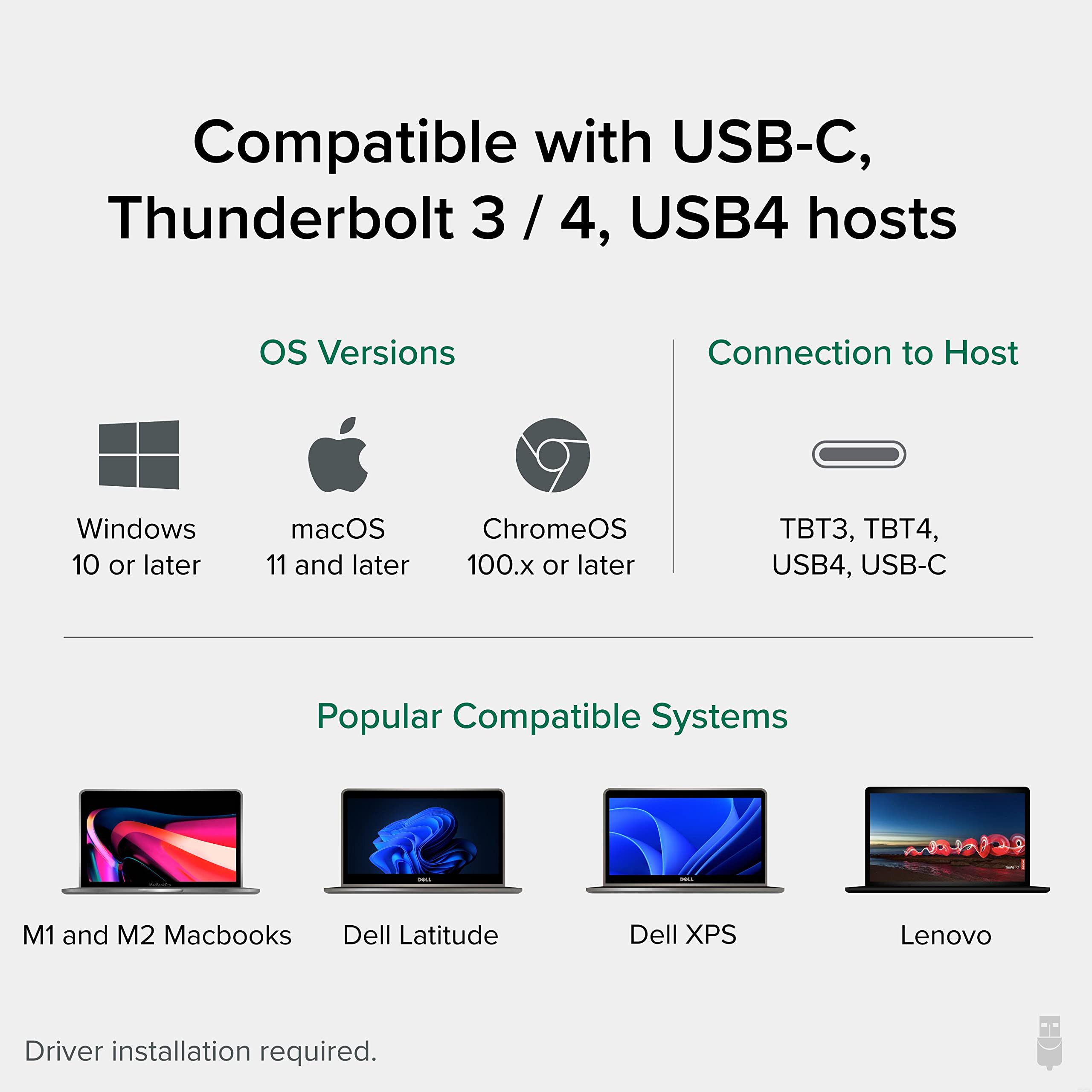 Foto 5 | Estación De Acoplamiento Triple Con Triple Monitor 13 En 1 Usb-c De 100 W - Venta Internacional.