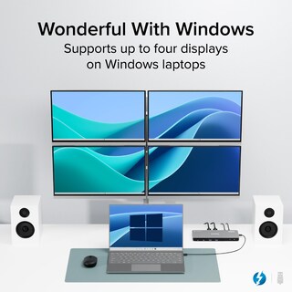 Foto 4 | Monitores Cuádruples Tbt-6950pd Enchufables Thunderbolt 4 De 100 W - Venta Internacional.