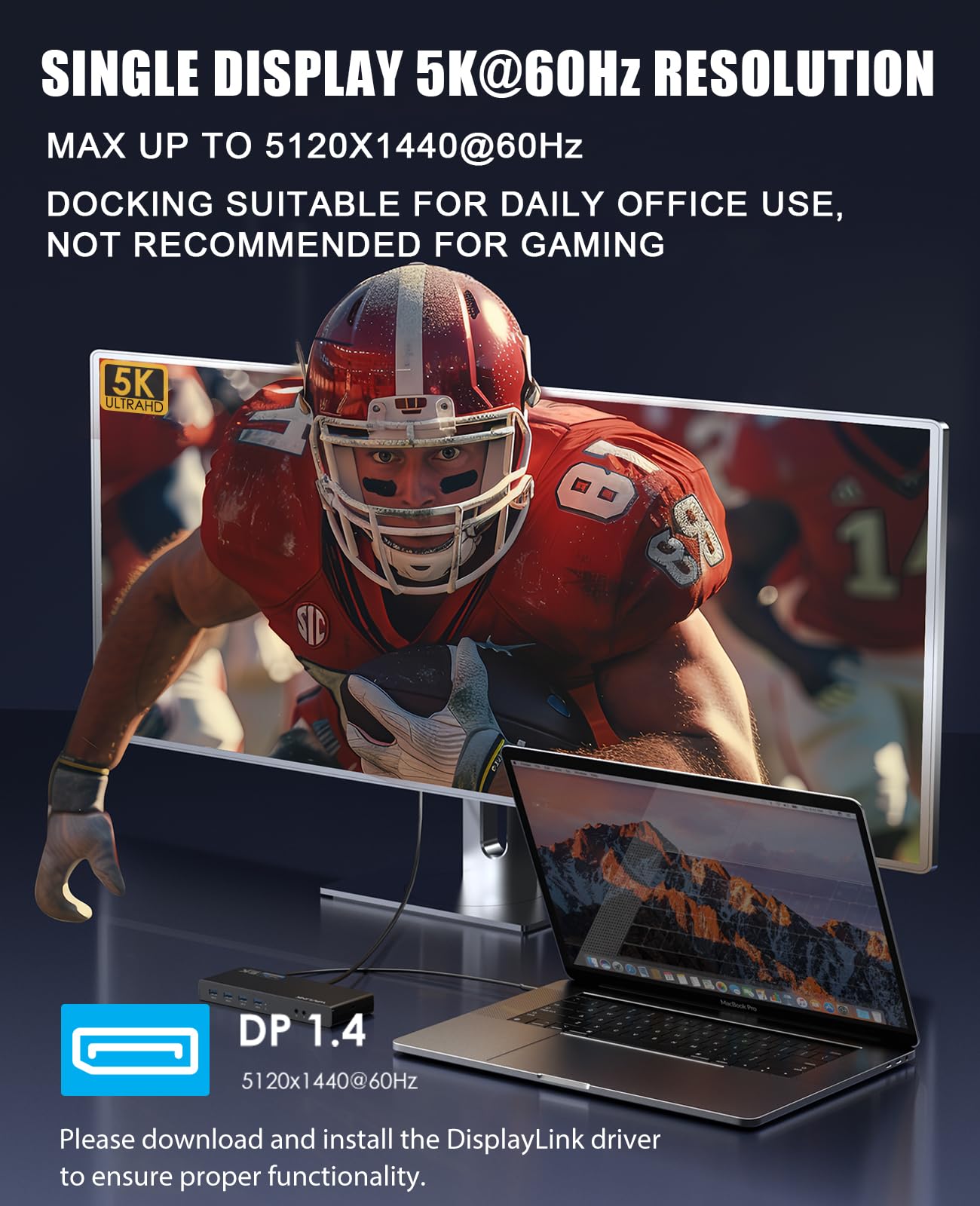 Foto 4 | Estación De Acoplamiento Wavlink Usb 3.0 Y Usb-c Con Pantalla Dual 4k - Venta Internacional.