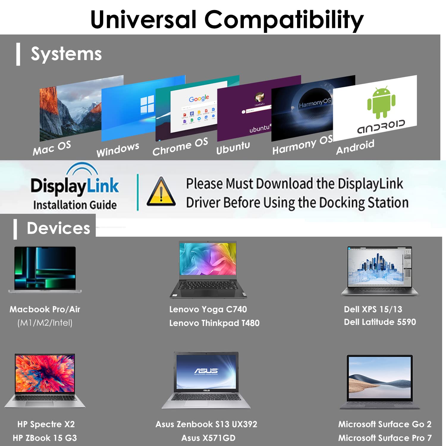 Foto 8 pulgar | Estación De Acoplamiento Wavlink Usb 3.0 Y Usb-c Con Pantalla Dual 4k - Venta Internacional.