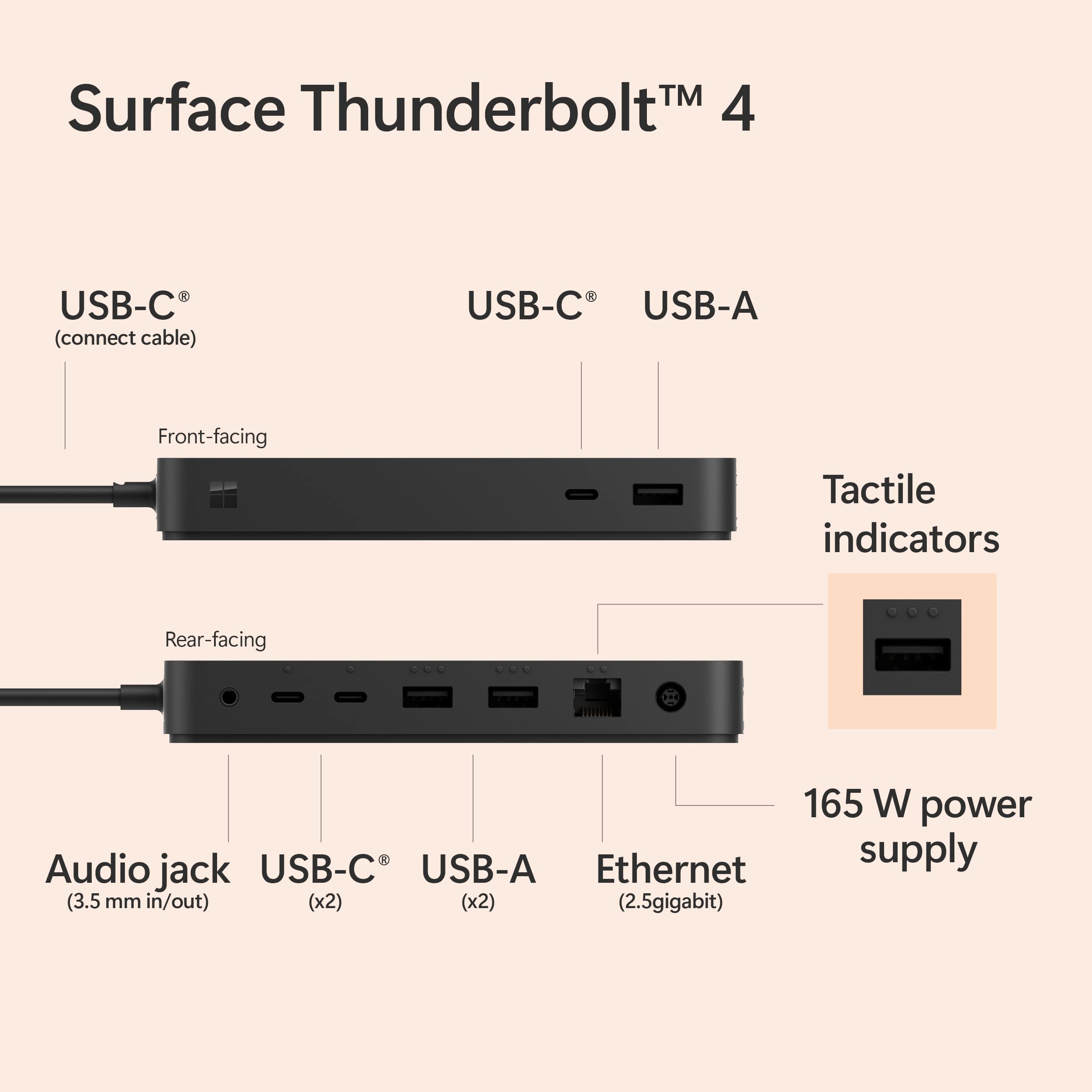 Foto 3 pulgar | Estación De Acoplamiento Microsoft Surface Thunderbolt 4 Dock - Venta Internacional.