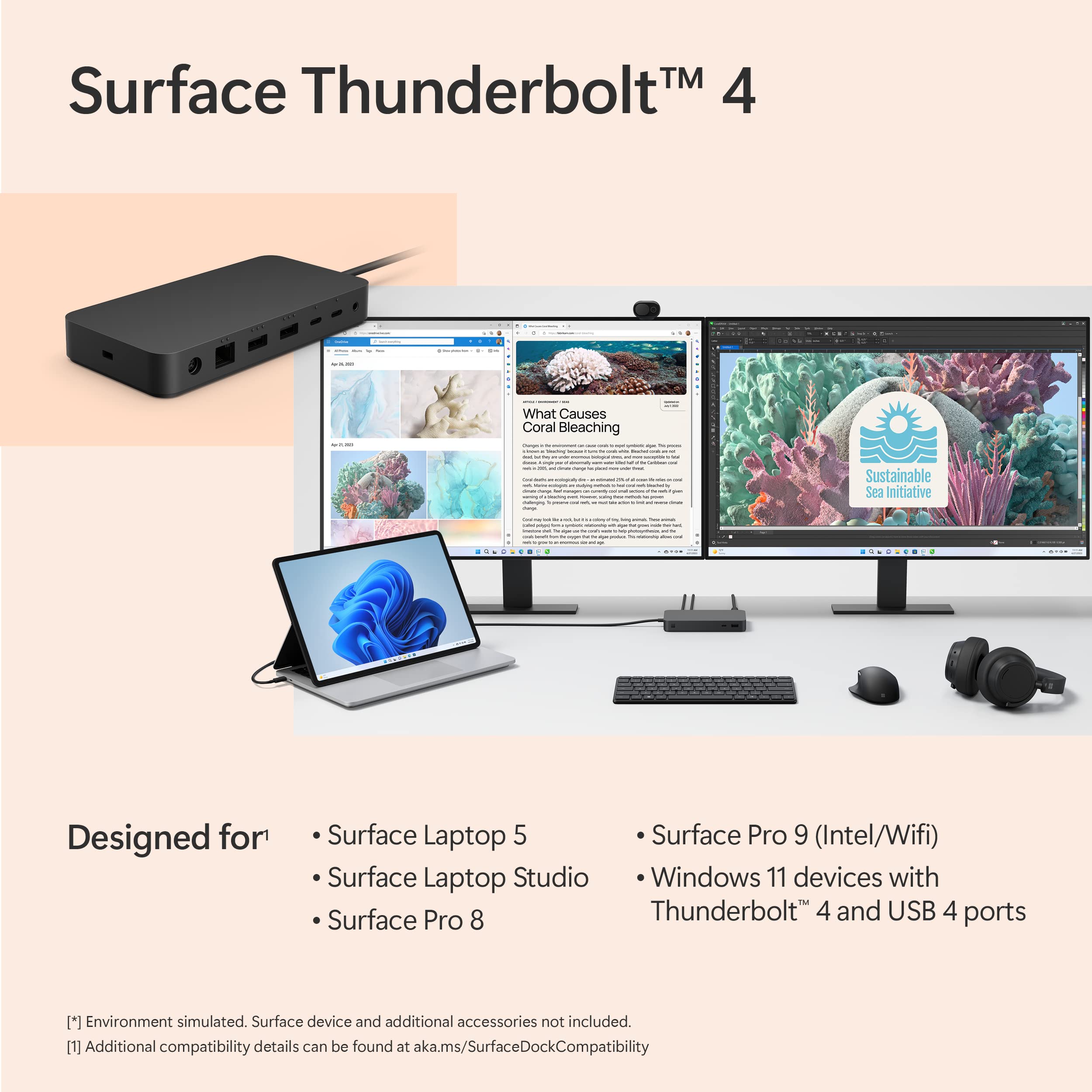 Foto 4 pulgar | Estación De Acoplamiento Microsoft Surface Thunderbolt 4 Dock - Venta Internacional.