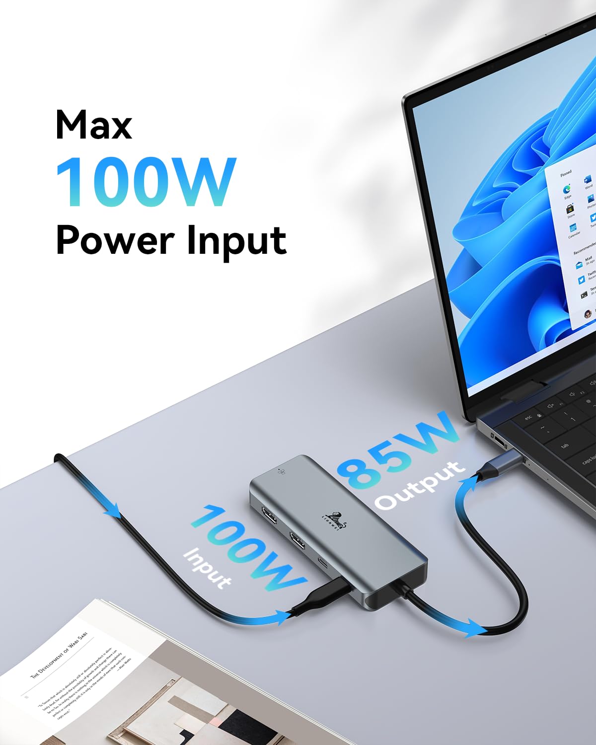 Foto 5 pulgar | Estación De Acoplamiento Usb C Lionwei 9 En 1 Con Doble Hdmi 4k 100w Pd - Venta Internacional.