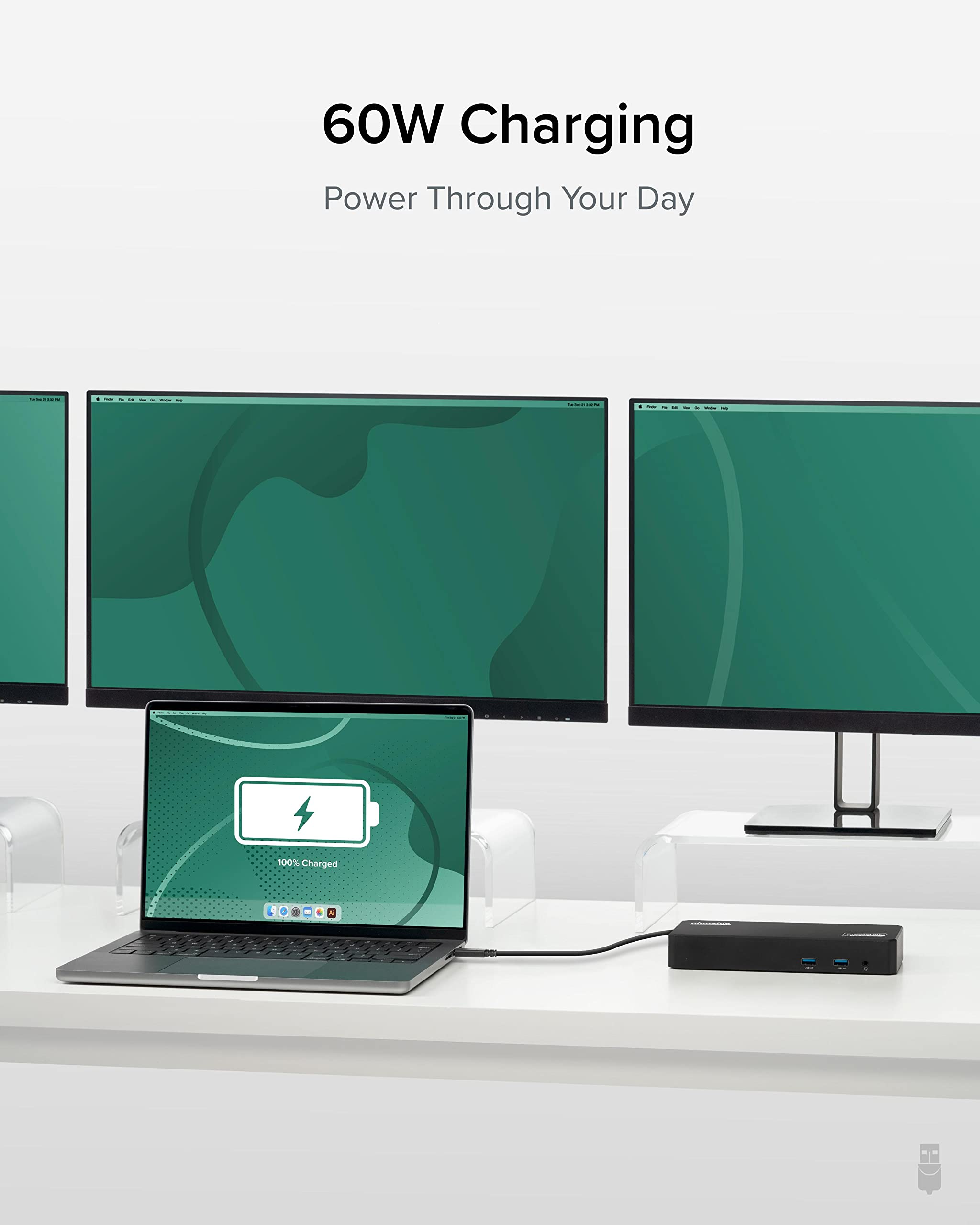 Foto 6 pulgar | Estación de Acoplamiento Usb C Triple Monitor 4k 12 en 1 Enchufable - Venta Internacional