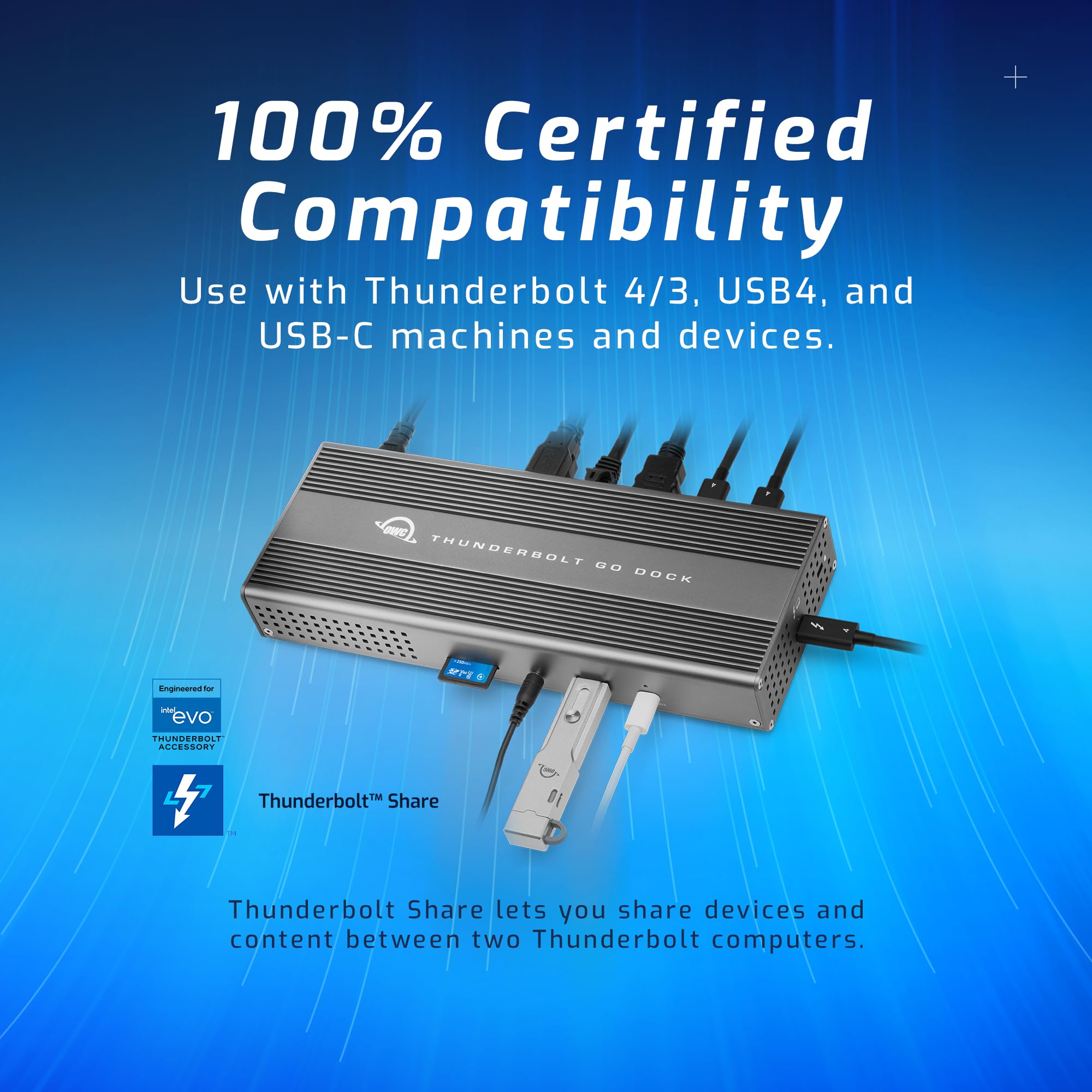 Foto 4 | Estación De Acoplamiento Owc Thunderbolt Go Dock 11 Puertos 90 W - Venta Internacional.