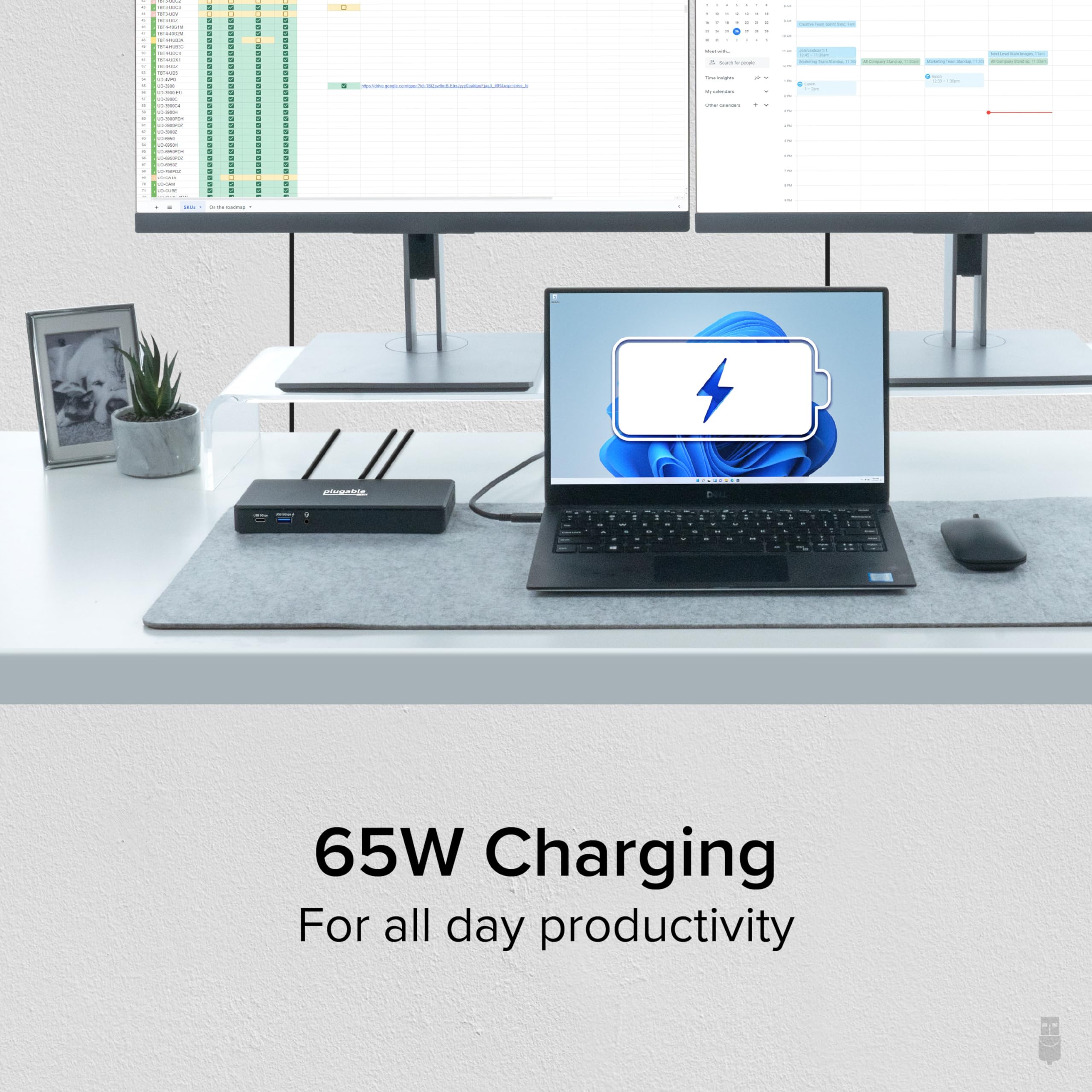 Foto 6 | Estación de Acoplamiento Usb C con Doble Monitor 2 Hdmi 4k 65 W - Venta Internacional