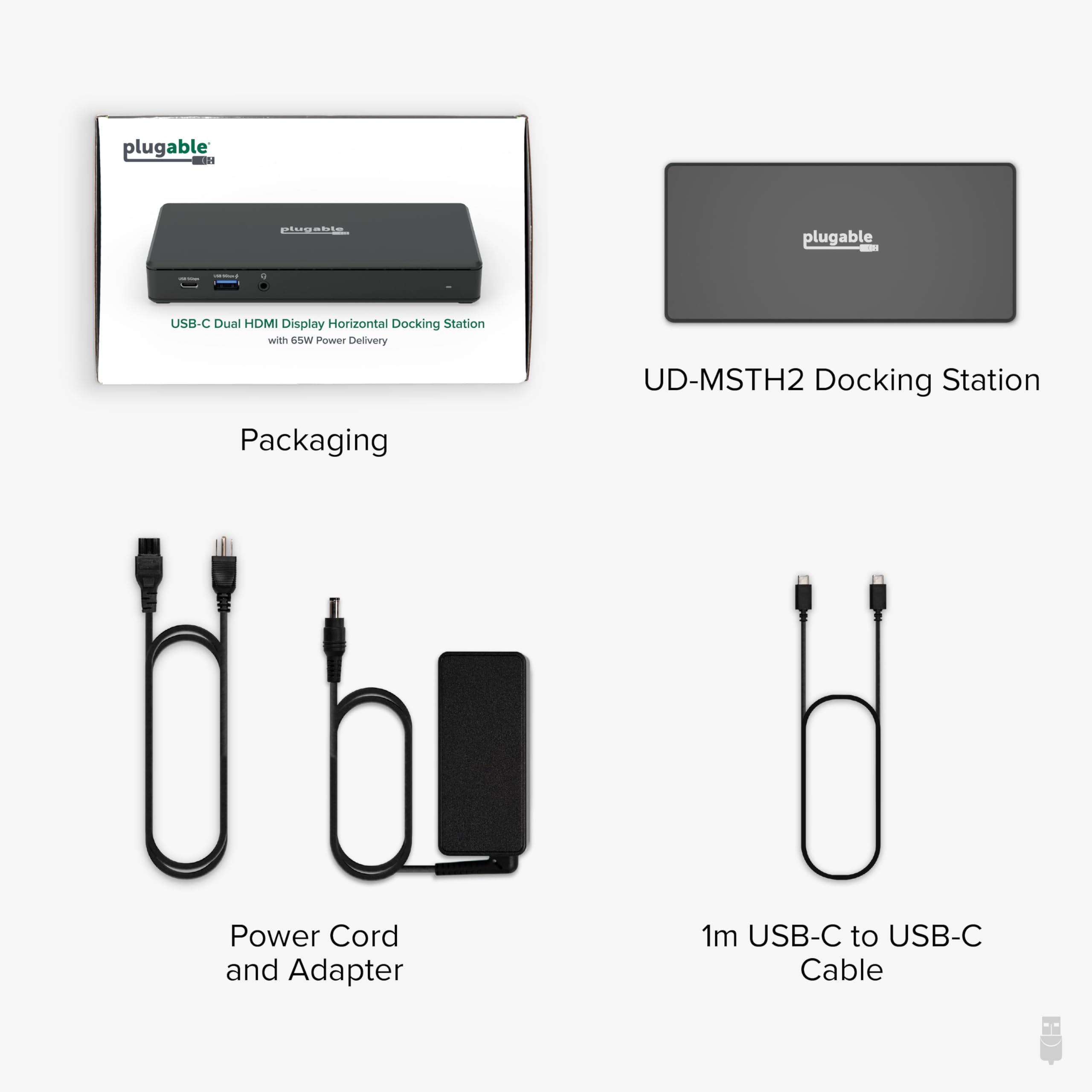 Foto 8 pulgar | Estación de Acoplamiento Usb C con Doble Monitor 2 Hdmi 4k 65 W - Venta Internacional