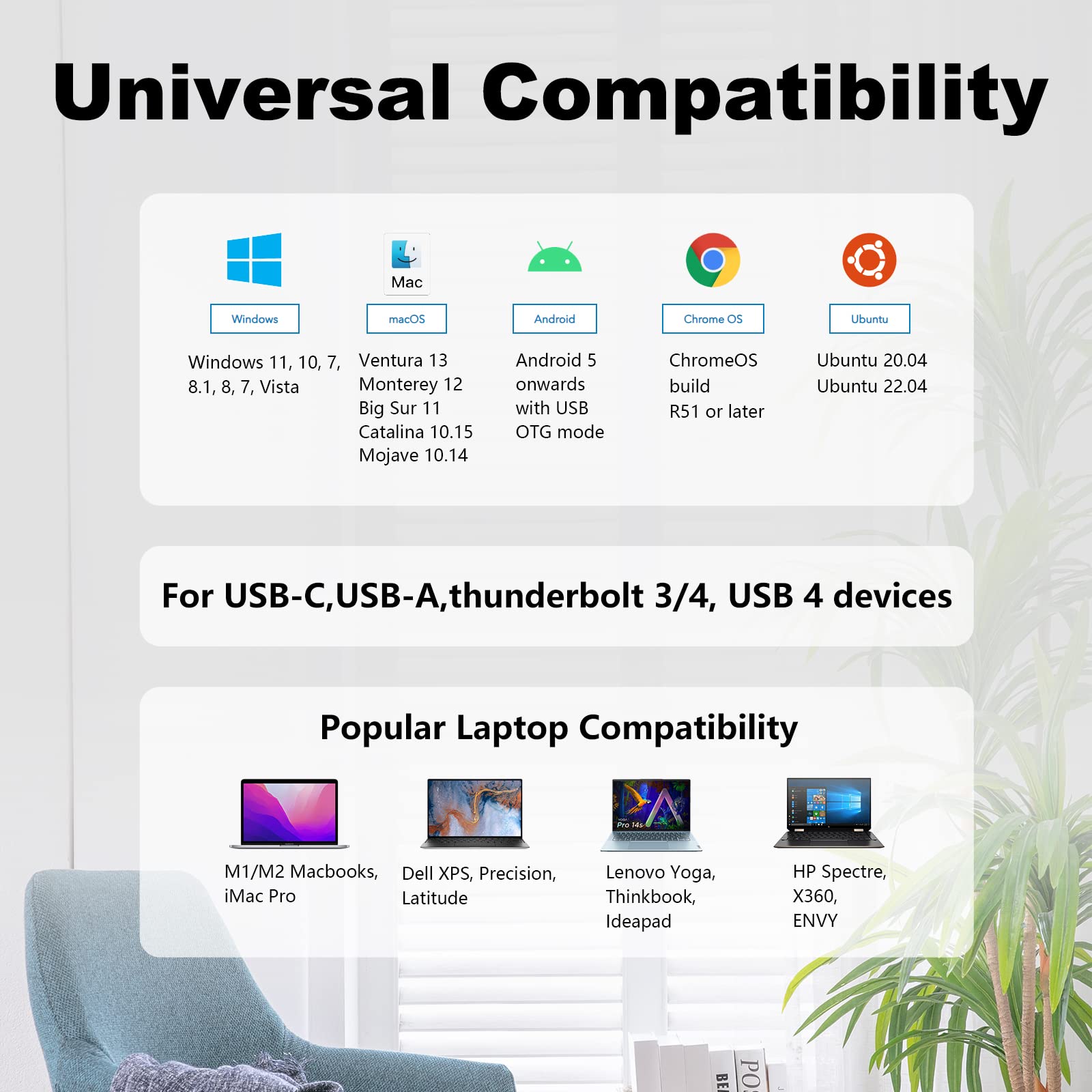 Foto 6 pulgar | Estación De Acoplamiento Wavlink Universal Usb C Para Monitores Duales 5k/4k - Venta Internacional.