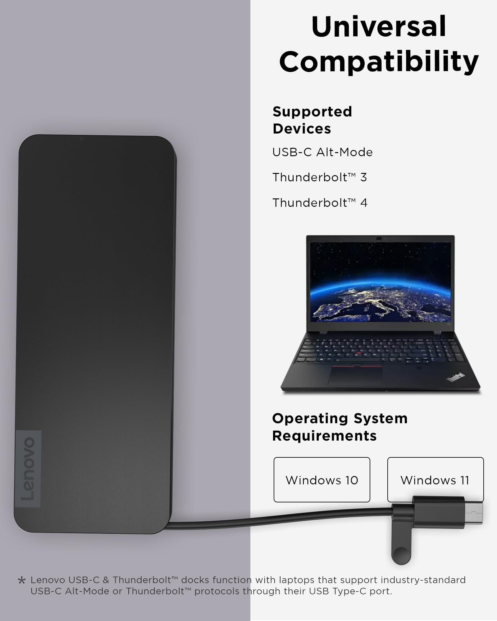 Foto 6 pulgar | Dock Lenovo Usb-c Slim Travel, 8 Puertos, 65 W, Pantalla Pd 4k - Venta Internacional.