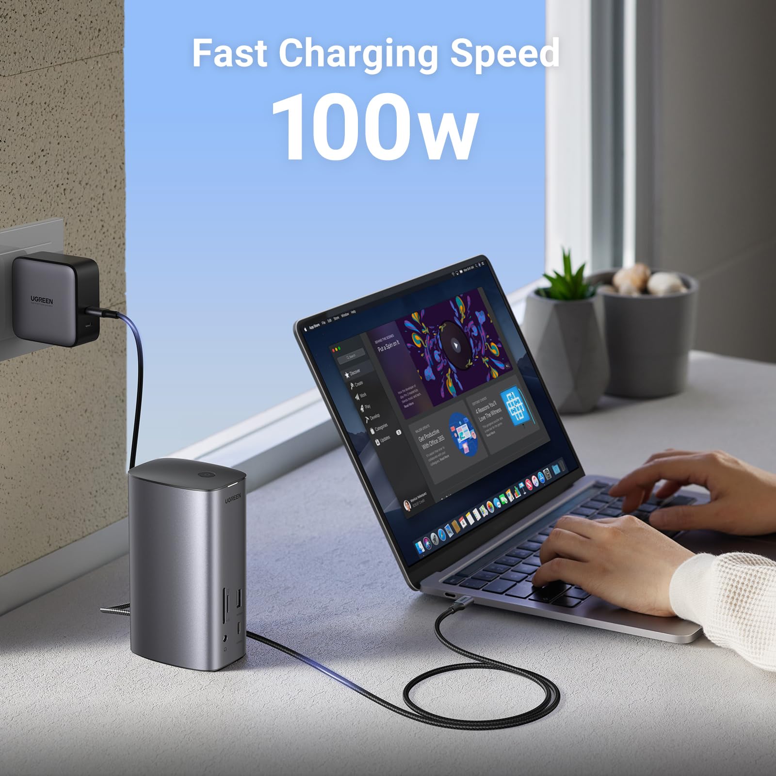 Foto 7 | Estación De Acoplamiento Ugreen Revodok Pro 312 Usb C 12 En 1 Con 100 W - Venta Internacional.