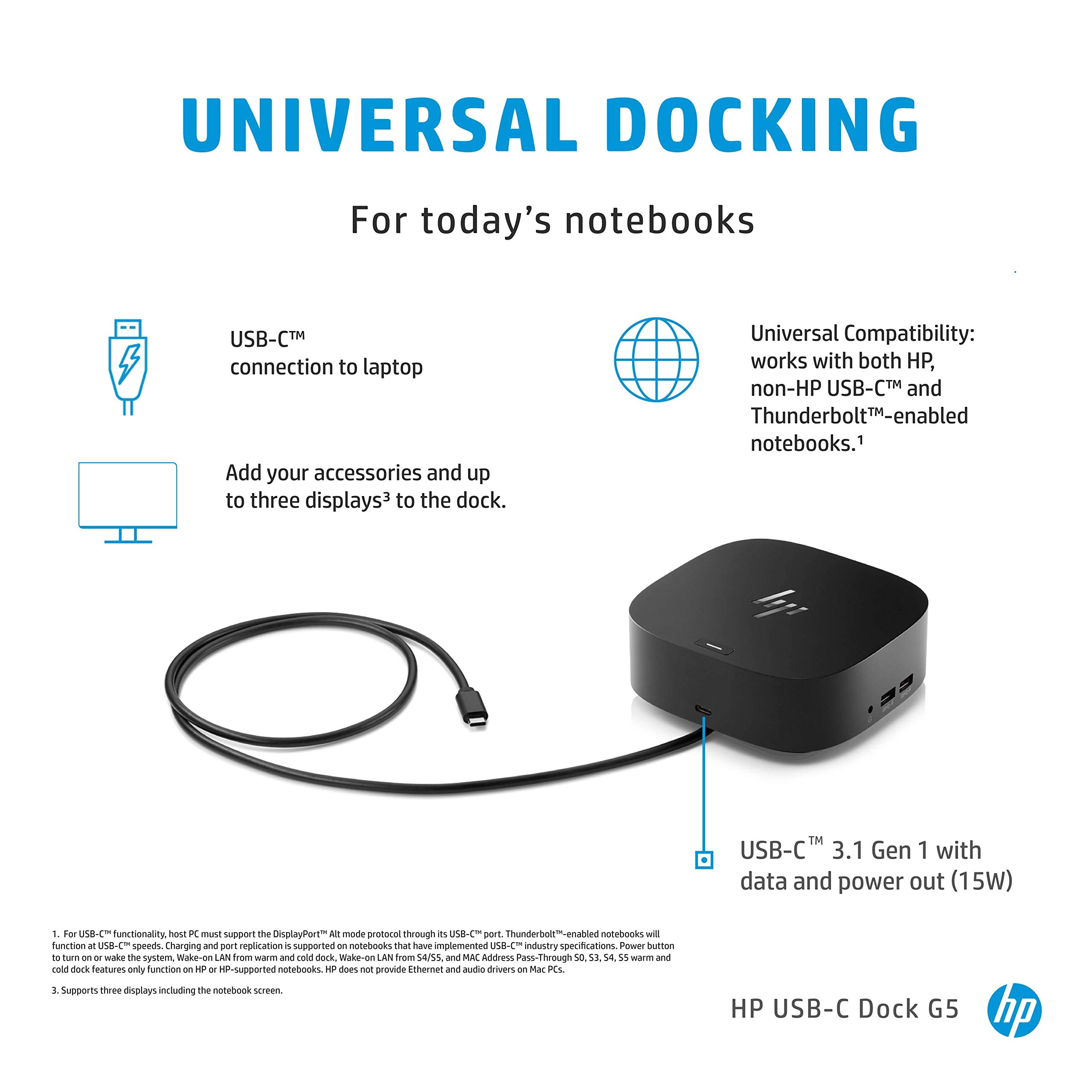 Foto 3 pulgar | Adaptador Dock Hp Usb-c G5-11 En 1 Para Usb-c Y Thunderbolt - Venta Internacional.