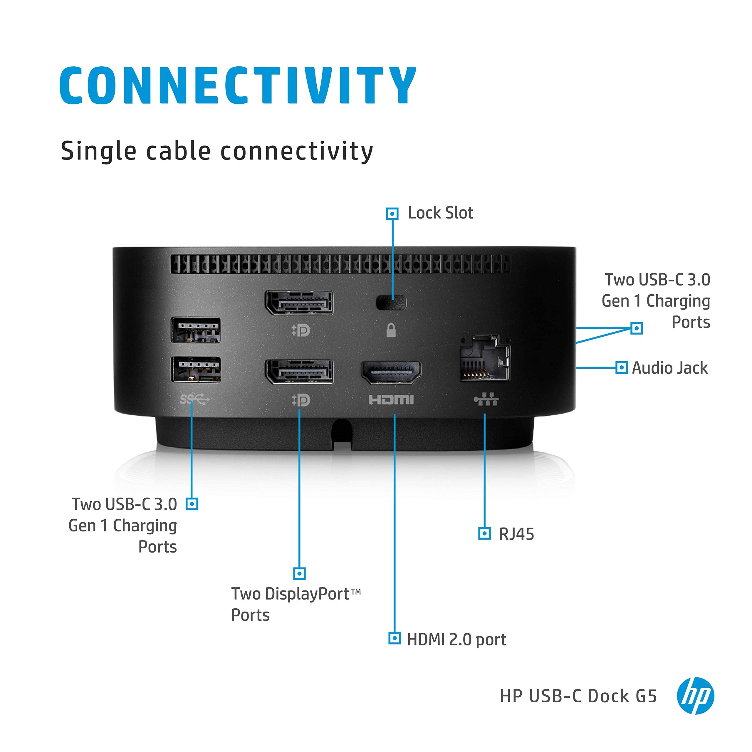 Foto 4 pulgar | Adaptador Dock Hp Usb-c G5-11 En 1 Para Usb-c Y Thunderbolt - Venta Internacional.
