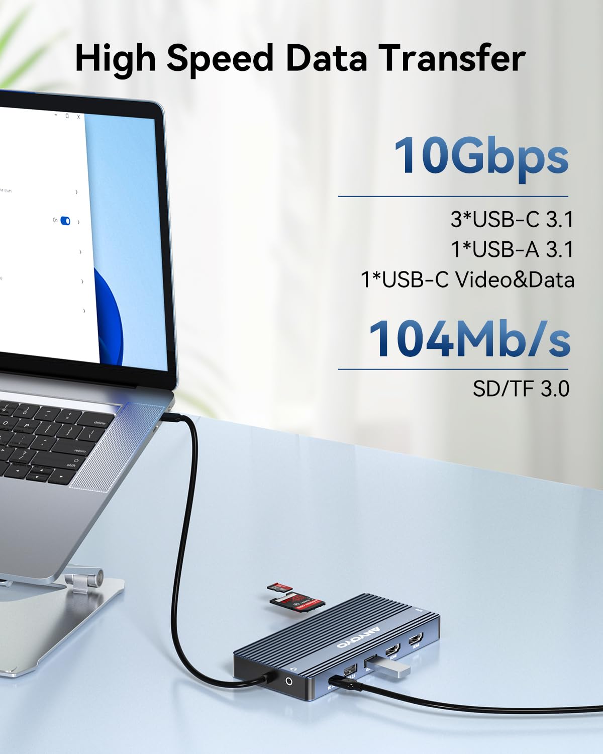 Foto 6 pulgar | Estación De Acoplamiento Anyoyo Usb C Dual Hdmi 4k 60 Hz 14 En 1 - Venta Internacional.