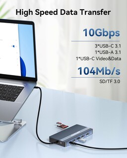 Foto 5 | Estación De Acoplamiento Anyoyo Usb C Dual Hdmi 4k 60 Hz 14 En 1 - Venta Internacional.