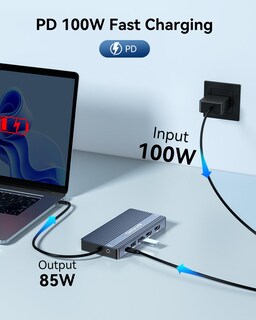 Foto 6 | Estación De Acoplamiento Anyoyo Usb C Dual Hdmi 4k 60 Hz 14 En 1 - Venta Internacional.