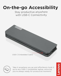 Foto 4 | Base Portátil Lenovo Usb-c Mini Dock con Hdmi Vga y Usb 3.1 - Venta Internacional