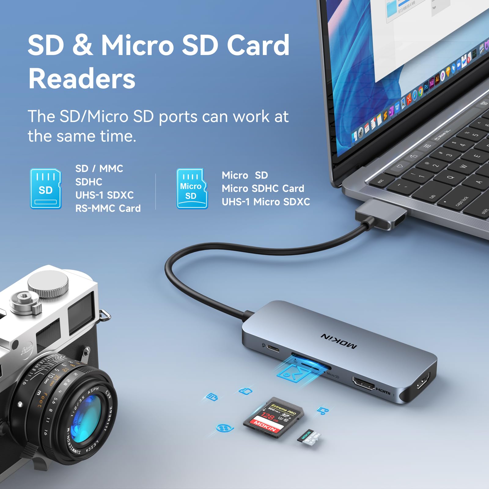 Foto 5 | Estación De Acoplamiento Mokin Para Macbook Pro/Air-Venta Internacional
