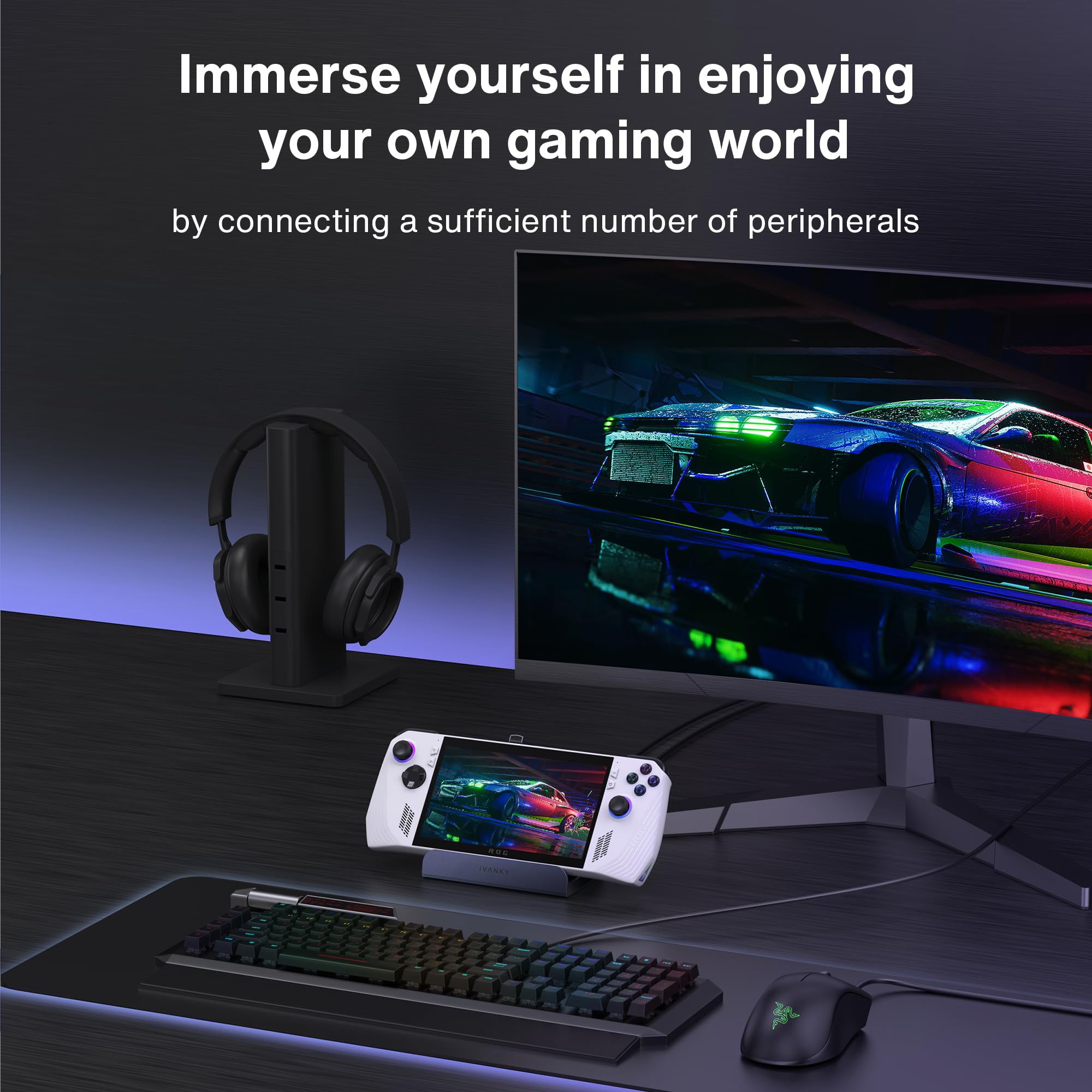 Foto 8 pulgar | Estación De Acoplamiento Ivanky 8 En 1 4k @120hz Hdmi Para Asus Rog Ally - Venta Internacional.