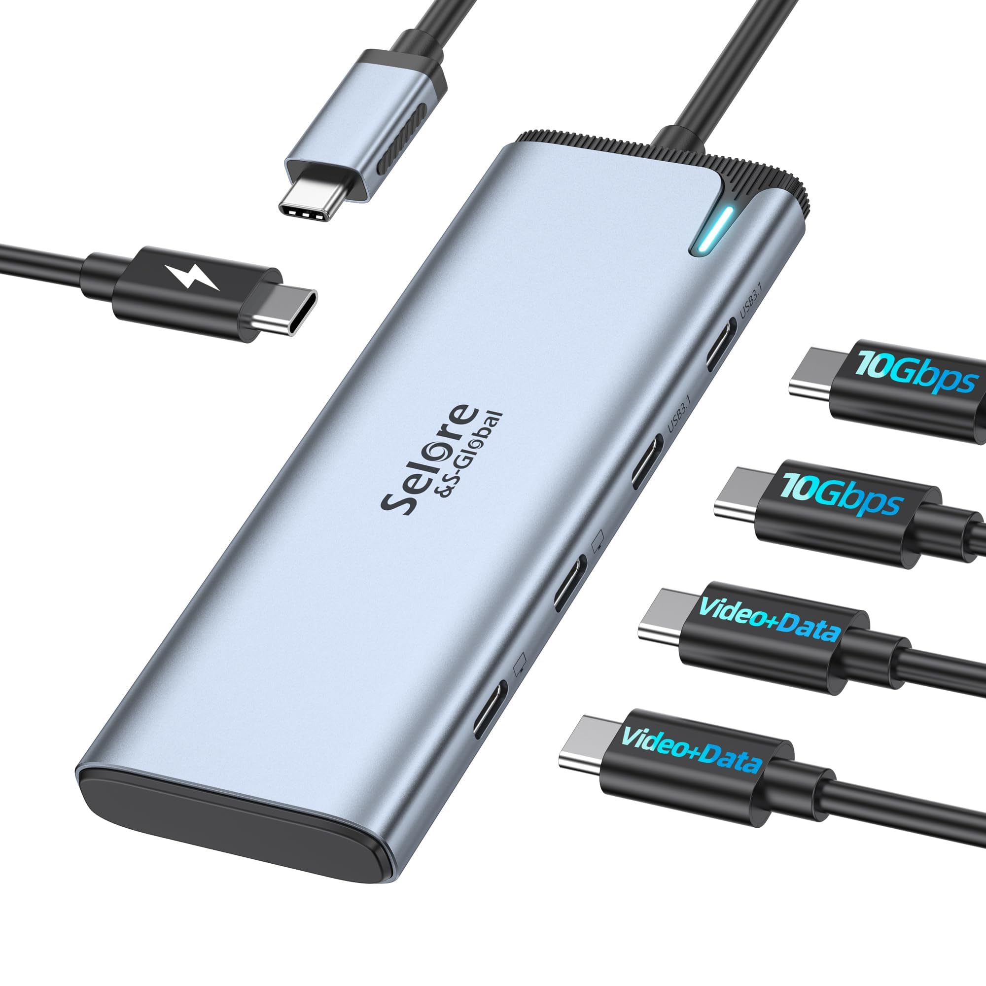 Divisor Usb C Selore&s-global 4k/60 Hz Dp Alt Mode 5 En 1 - Venta Internacional.