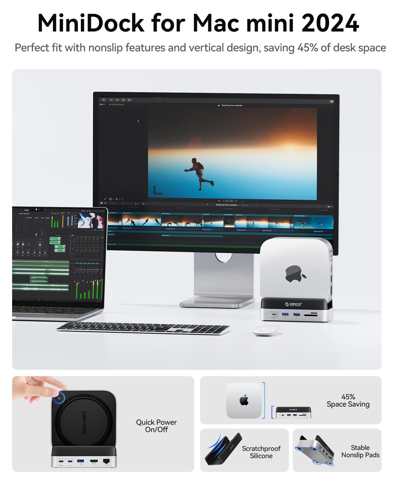 Foto 3 pulgar | Soporte Y Base Para Mac Mini M4 Orico Con Ssd De 1 Tb - Venta Internacional.