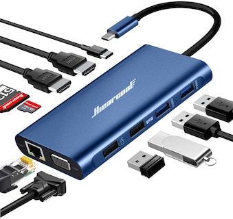 Foto 1 | Estación De Acoplamiento Hiearcool Usb C 11 En 1 Con Triple Pantalla 4k - Venta Internacional.