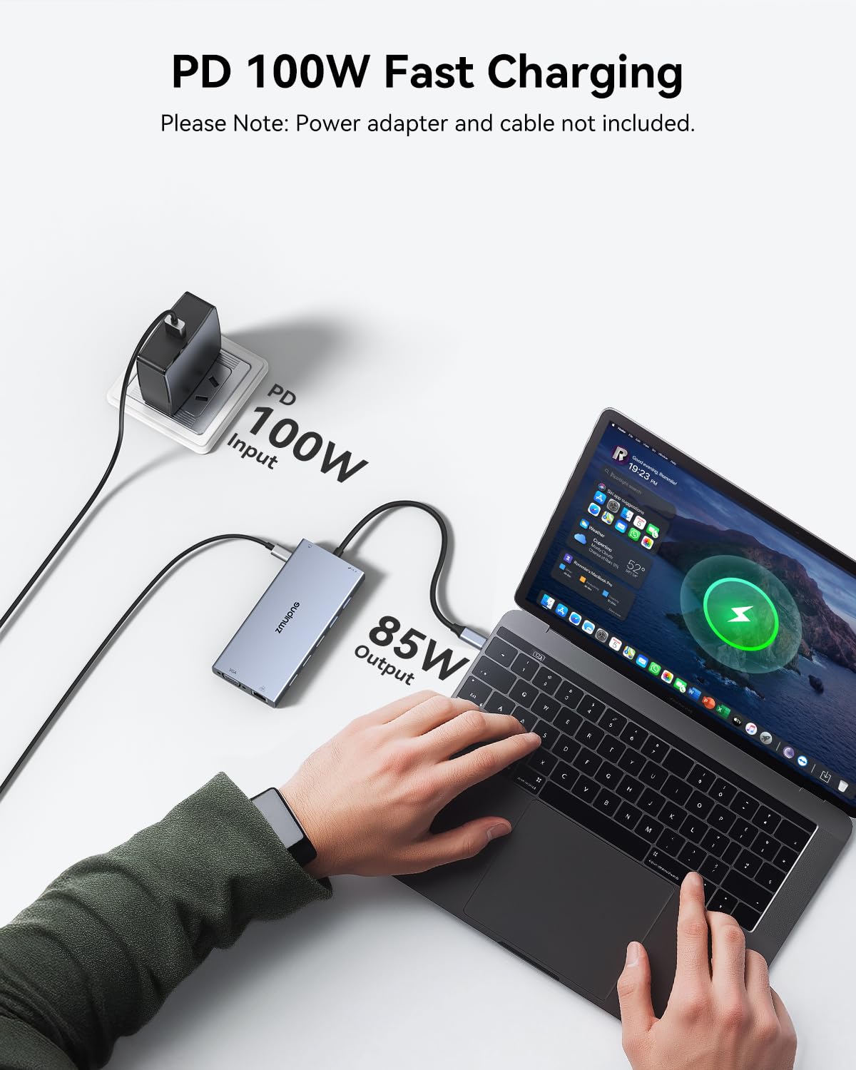 Foto 7 pulgar | Estación Zmuipng 15 en 1 Doble Monitor Usb-c - Venta Internacional