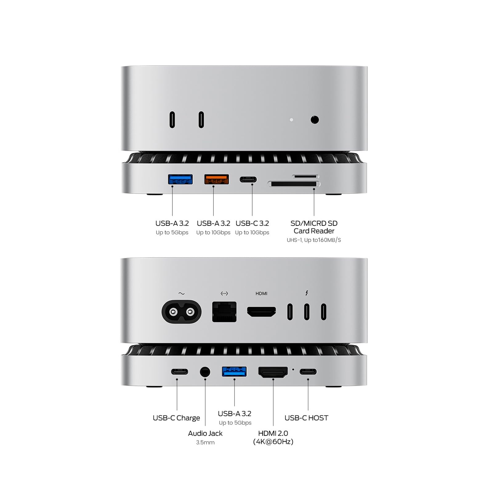 Foto 3 pulgar | Estación De Acoplamiento Stand Hub Con Carcasa Ssd Para Mac Mini M4 - Venta Internacional.