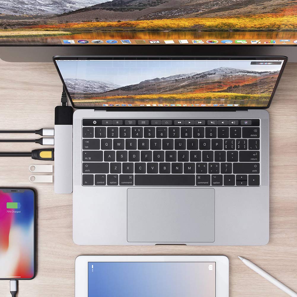 Foto 3 pulgar | Hub Usb C Hyperdrive Net 6 En 2 Para Macbook Pro Air 4k - Venta Internacional.