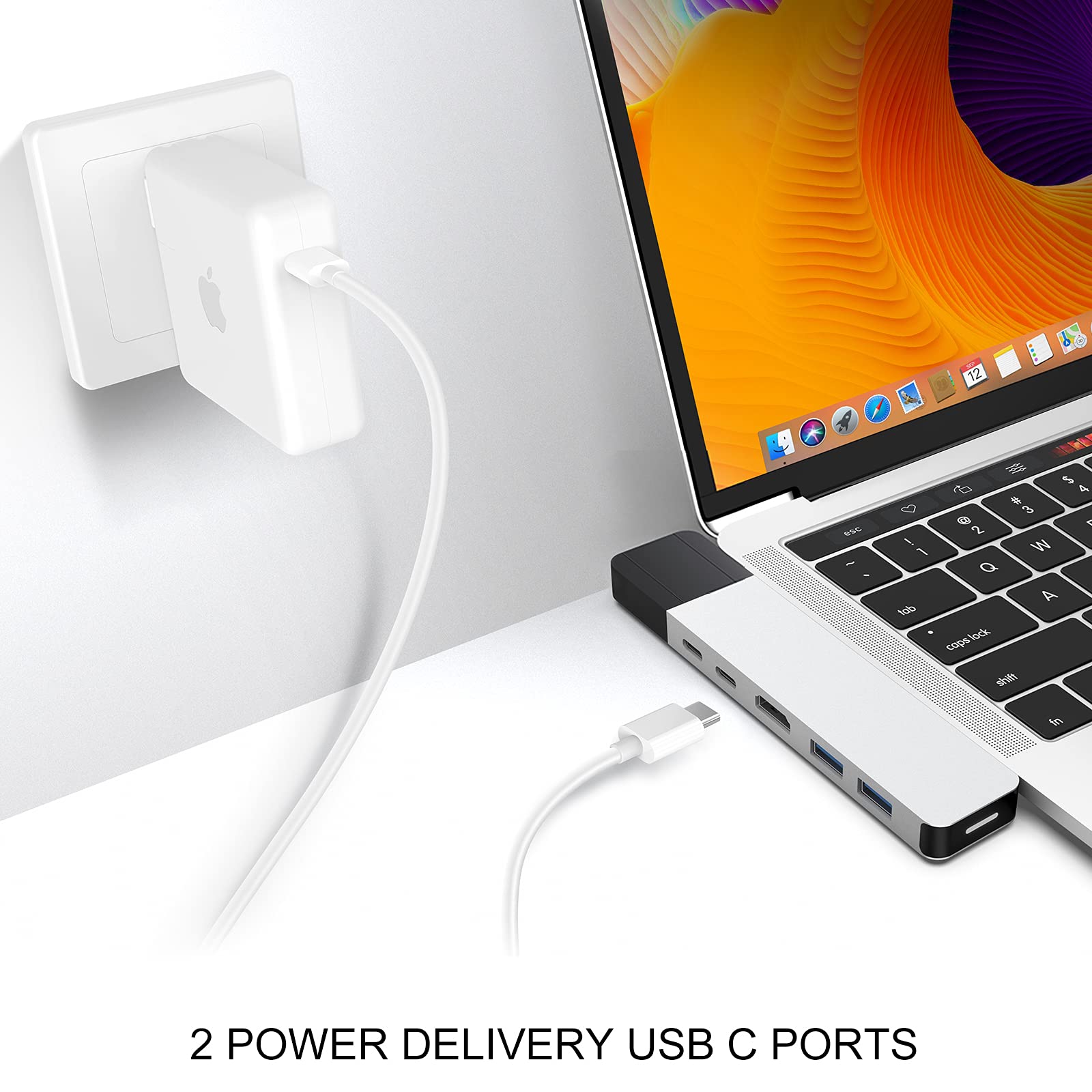 Foto 6 pulgar | Hub Usb C Hyperdrive Net 6 En 2 Para Macbook Pro Air 4k - Venta Internacional.