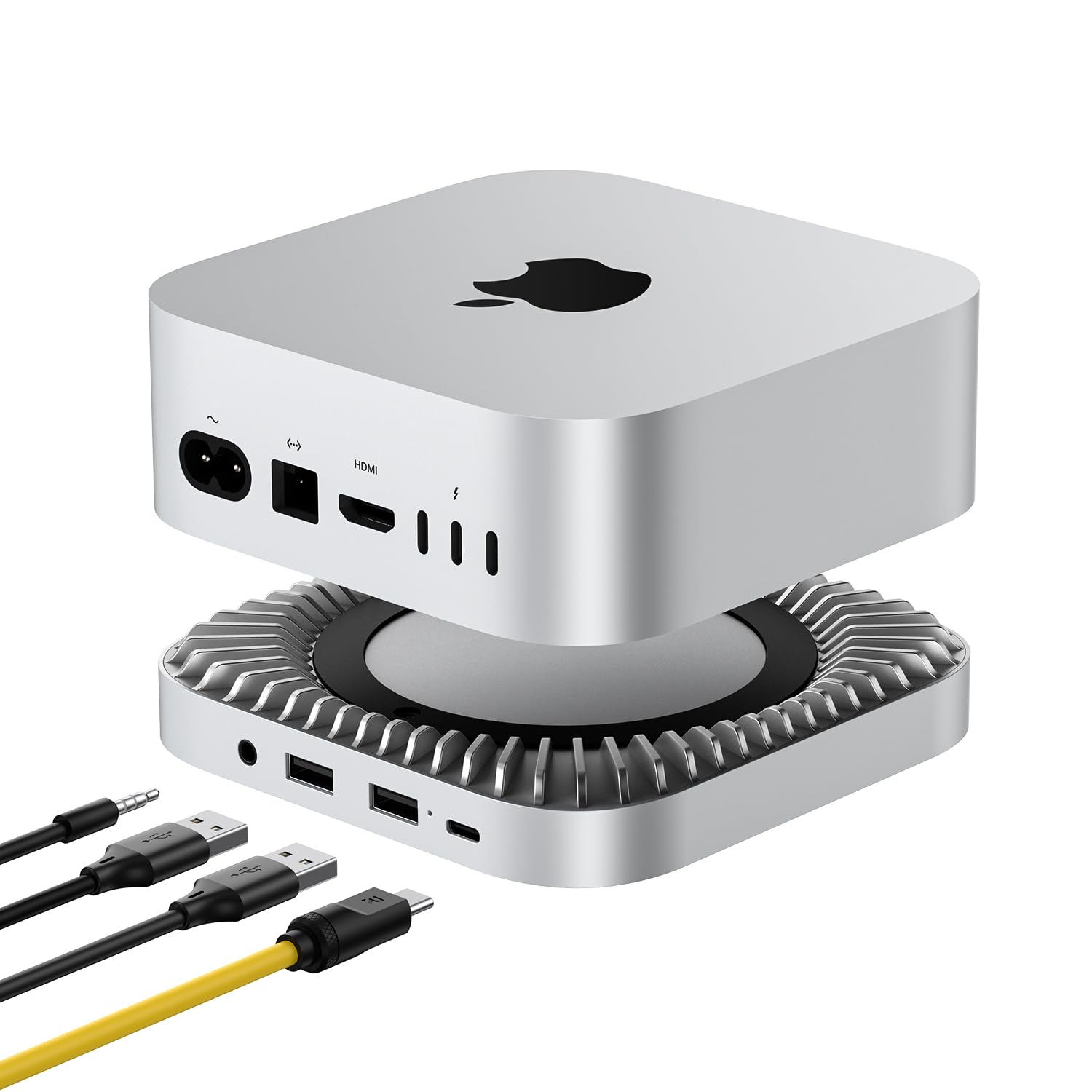 Base Y Soporte Giissmo Para Mac Mini M4/m4 Pro 2024 Con Carcasa Ssd - Venta Internacional.