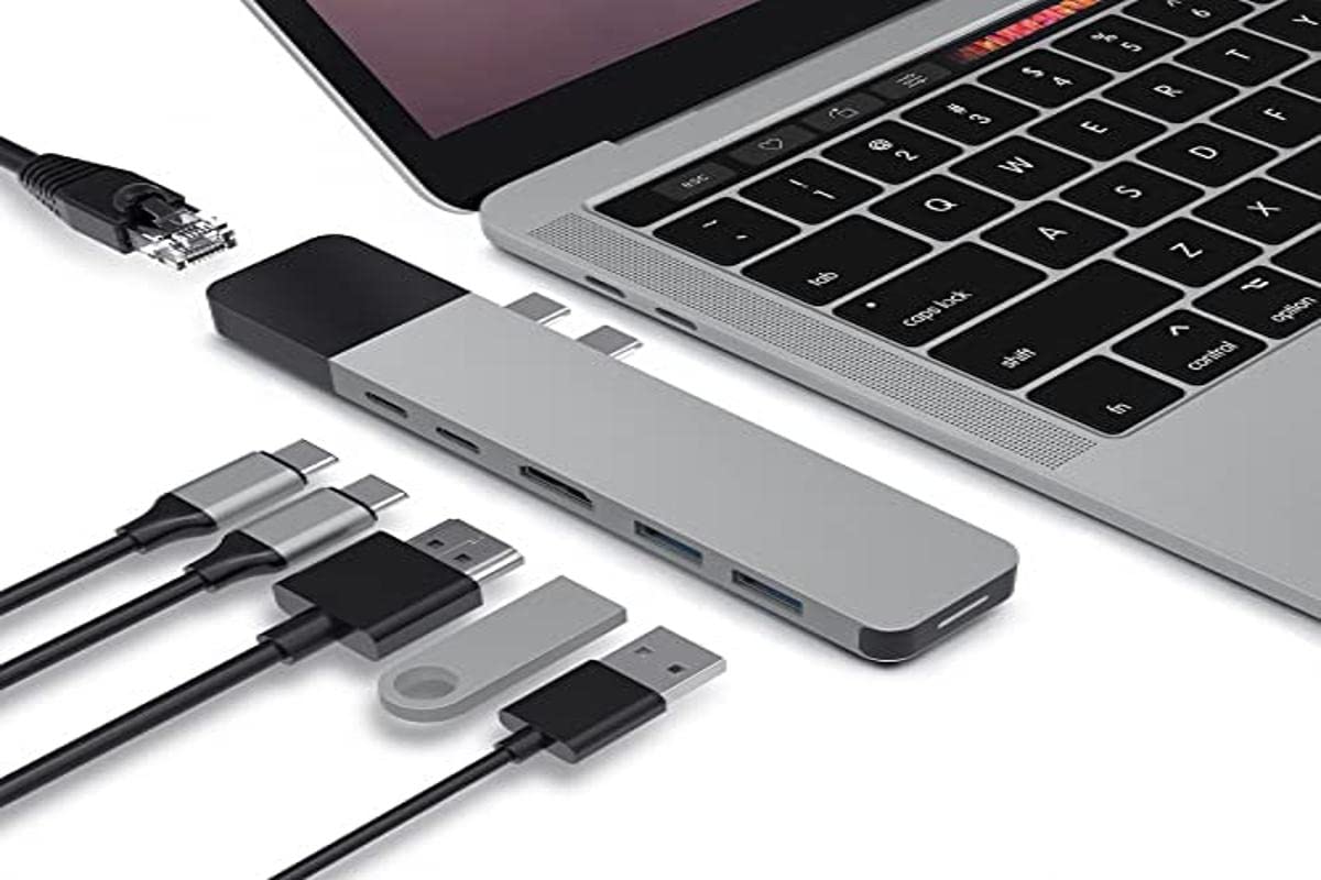 Hub Usb C Hyperdrive Net 6 En 2 Para Macbook Pro Air 4k De 100 W - Venta Internacional.