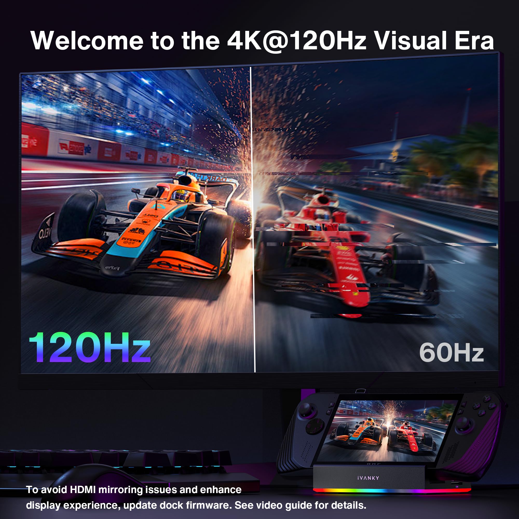 Foto 4 pulgar | Estación De Acoplamiento Ivanky 14 En 1 Rgb 4k @120hz Para Steam Deck - Venta Internacional.