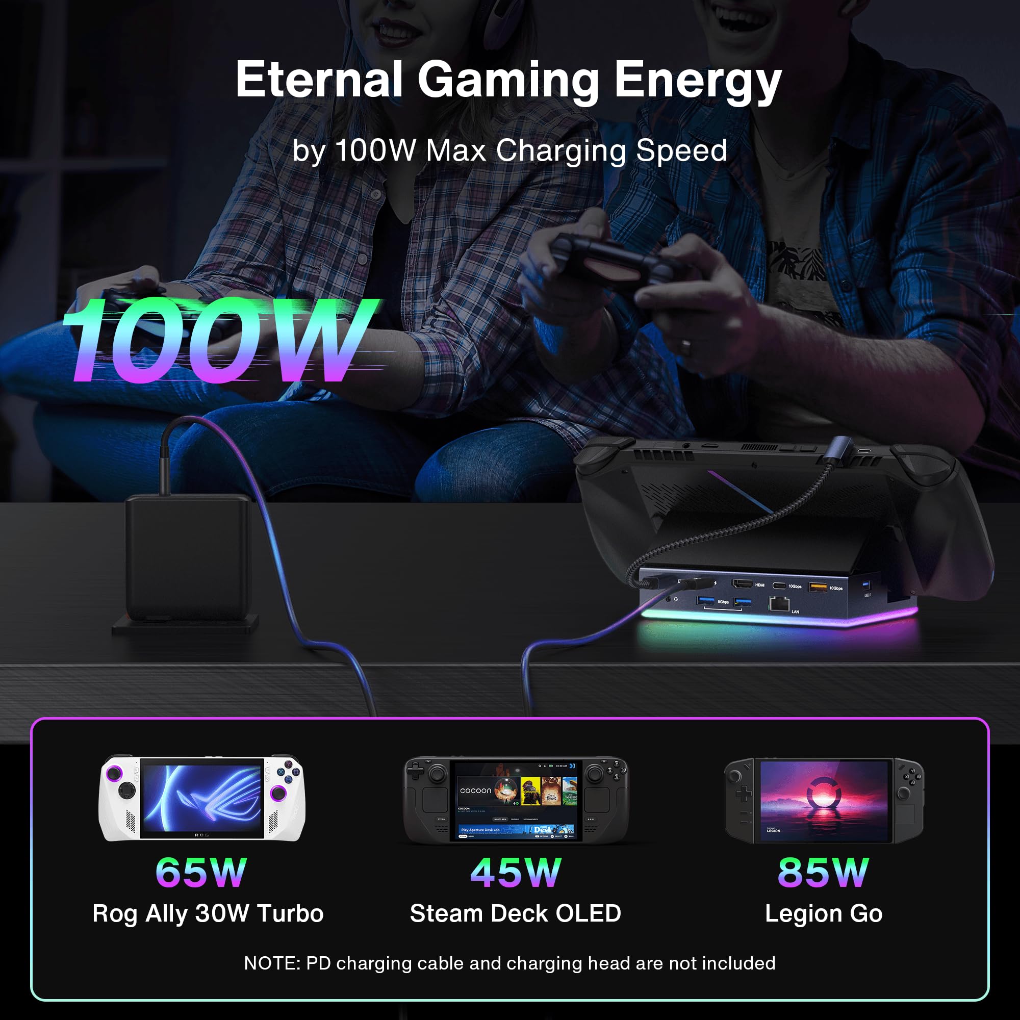 Foto 6 pulgar | Estación De Acoplamiento Ivanky 14 En 1 Rgb 4k @120hz Para Steam Deck - Venta Internacional.
