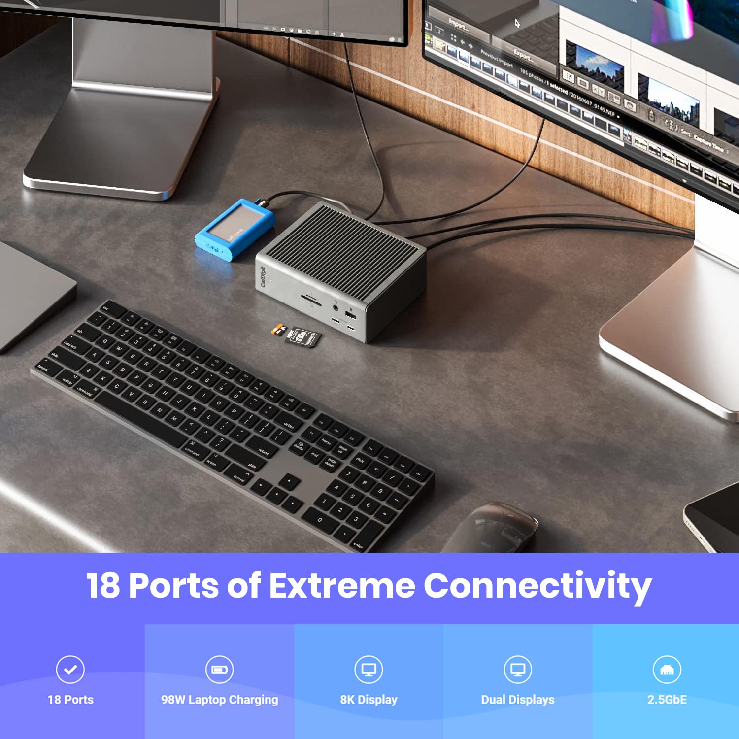 Foto 4 pulgar | Estación De Acoplamiento Thunderbolt 4 Caldigit Ts4, 18 Puertos, 98 W, Carga De 40 Gb/s - Venta Internacional.
