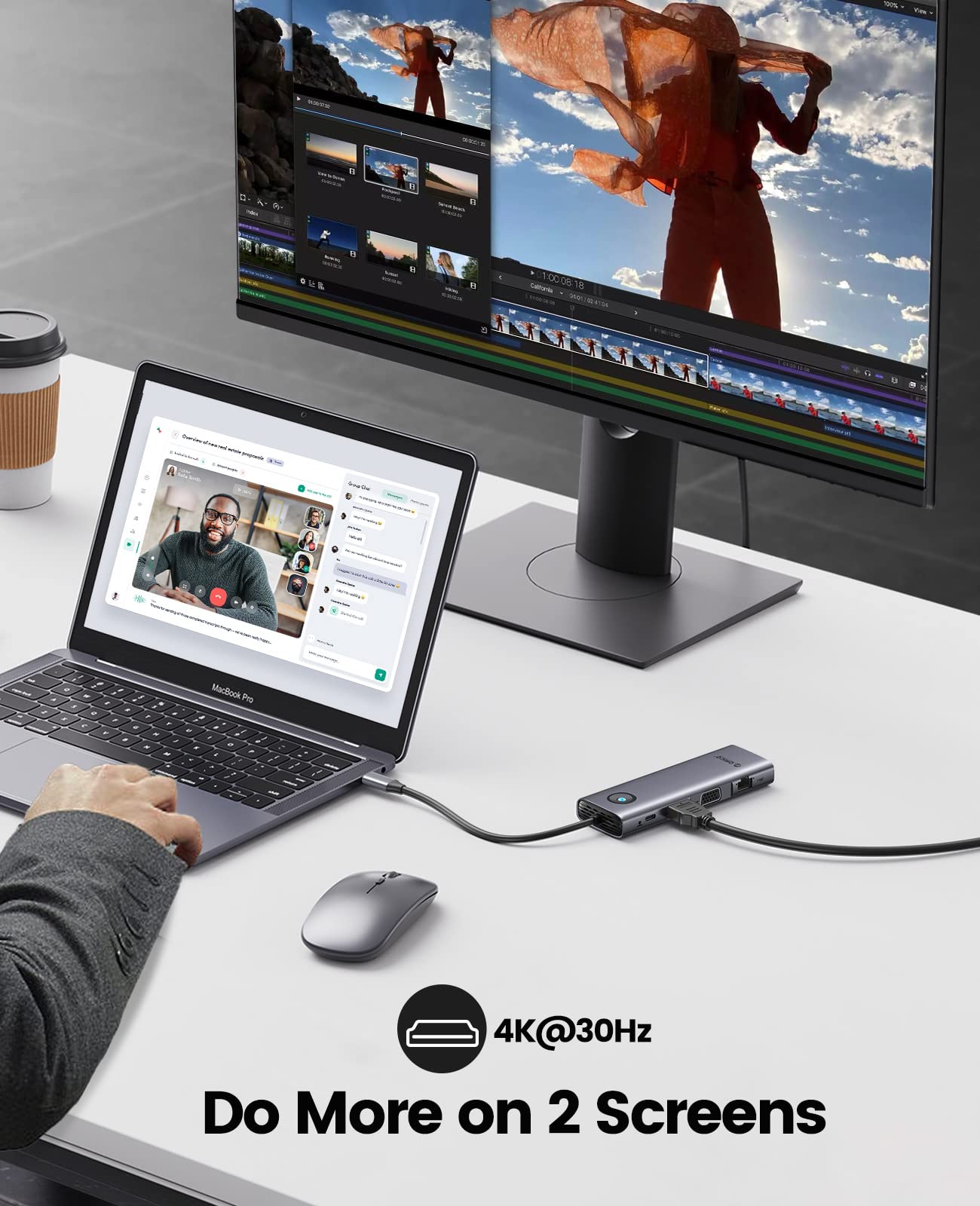 Foto 4 pulgar | Estación De Acoplamiento Usb C Orico 9 En 1 Con Hdmi 4k+pd100w+3 X Usb3. - Venta Internacional.