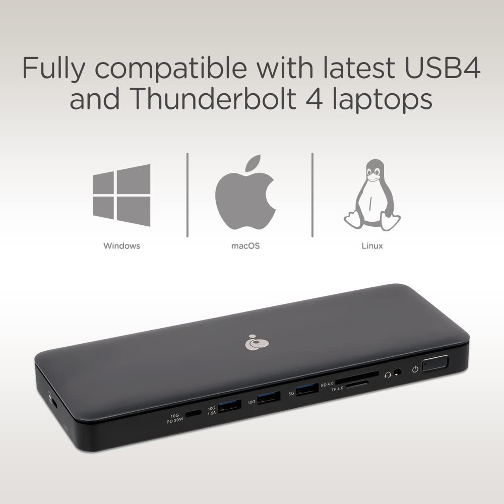 Foto 6 | Estación De Acoplamiento Iogear Dock Pro Thunderbolt 4 O Usb 4 8k Triple View 40 Gbps Gud4c8k3 - Venta Internacional.