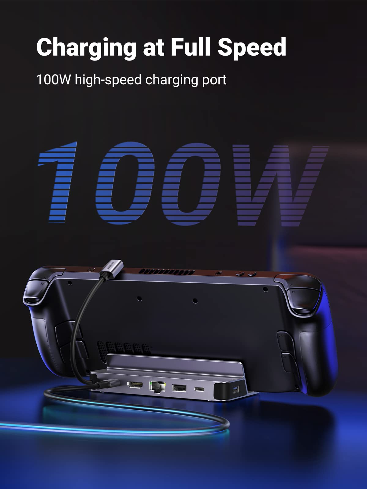 Foto 6 pulgar | Estación De Acoplamiento Ugreen Steam Deck Dock 6 En 1 Con Hdmi 4k De 100 W - Venta Internacional.