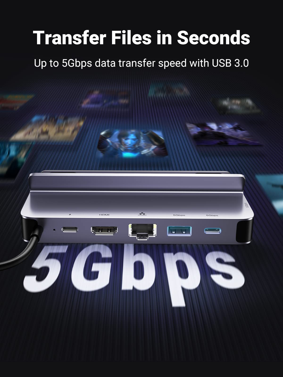 Foto 7 pulgar | Estación De Acoplamiento Ugreen Steam Deck Dock 6 En 1 Con Hdmi 4k De 100 W - Venta Internacional.