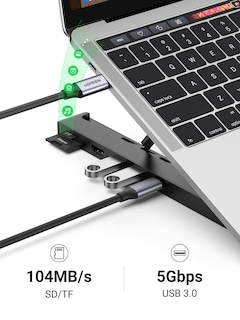 Foto 6 | Estación De Acoplamiento Para Ordenador Portátil Ugreen Usb C 4k Hdmi Tf/sd 2 Usb 3.0 - Venta Internacional.
