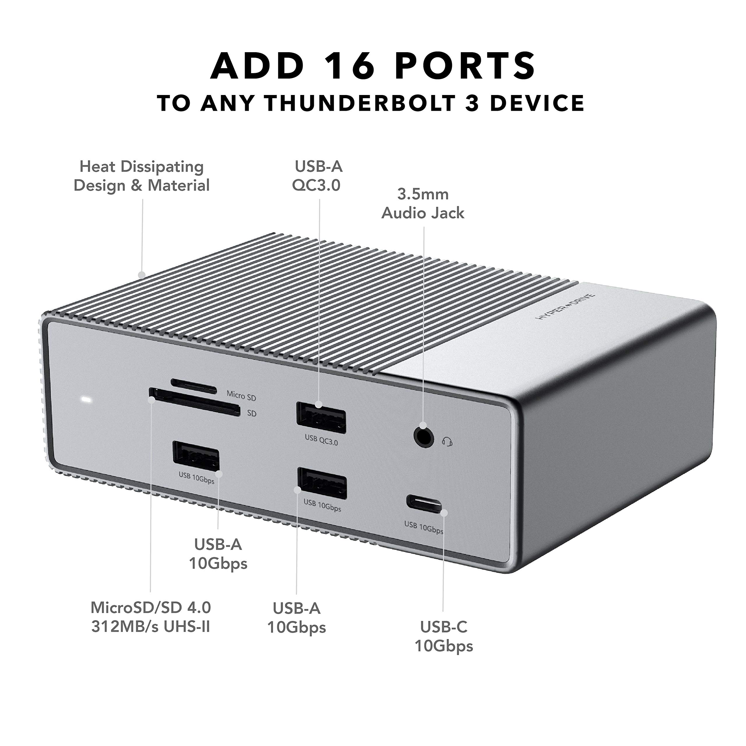 Foto 3 pulgar | Base Thunderbolt 3 Hyper Hyperdrive Gen2 16 En 1 - Venta Internacional.