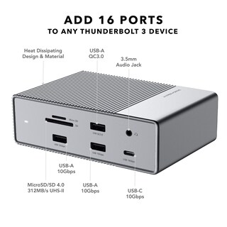 Foto 2 | Base Thunderbolt 3 Hyper Hyperdrive Gen2 16 En 1 - Venta Internacional.