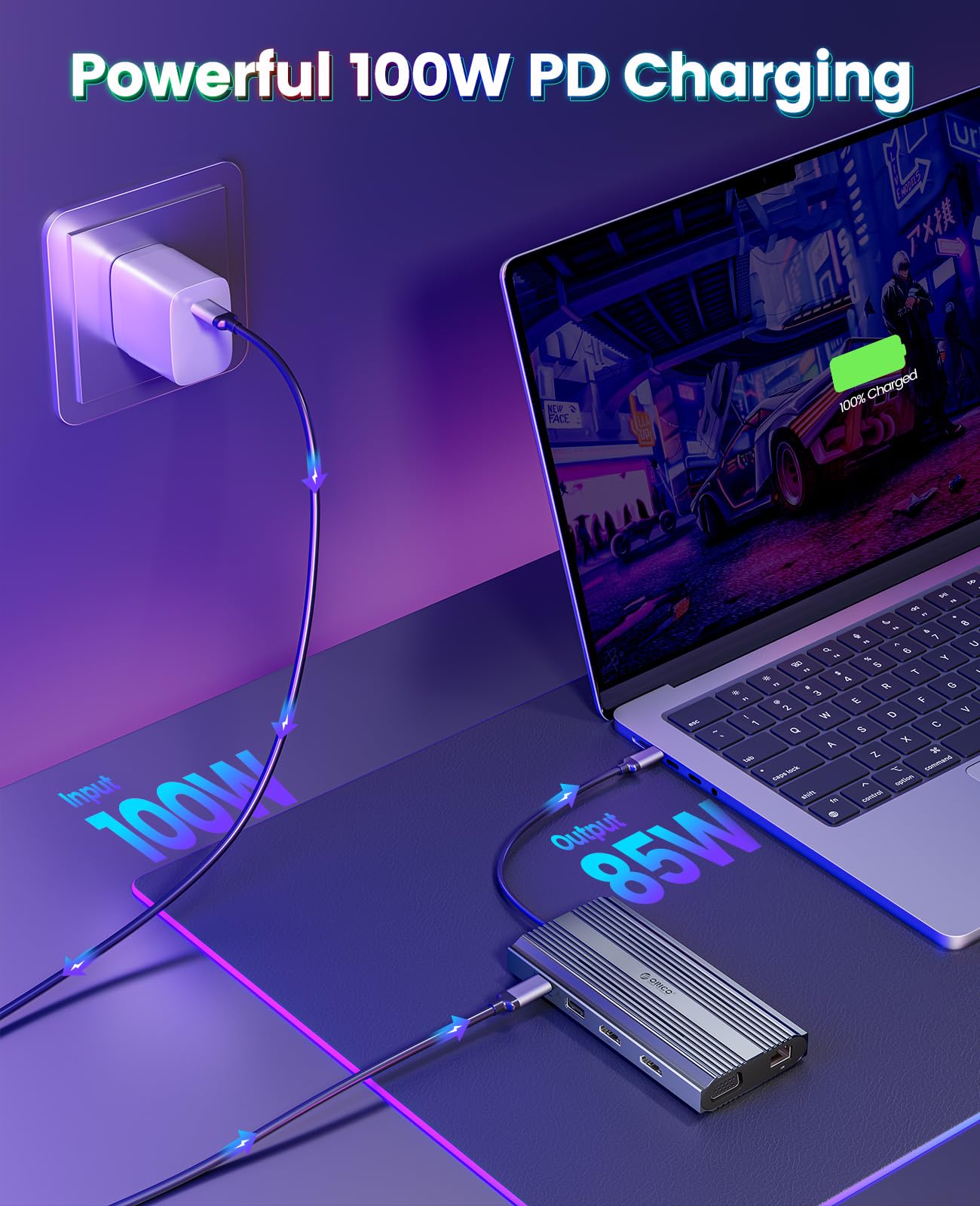 Foto 8 pulgar | Docking Station Orico Adaptador Usb C A Hdmi Dual 12 En 1 Plateado - Venta Internacional.
