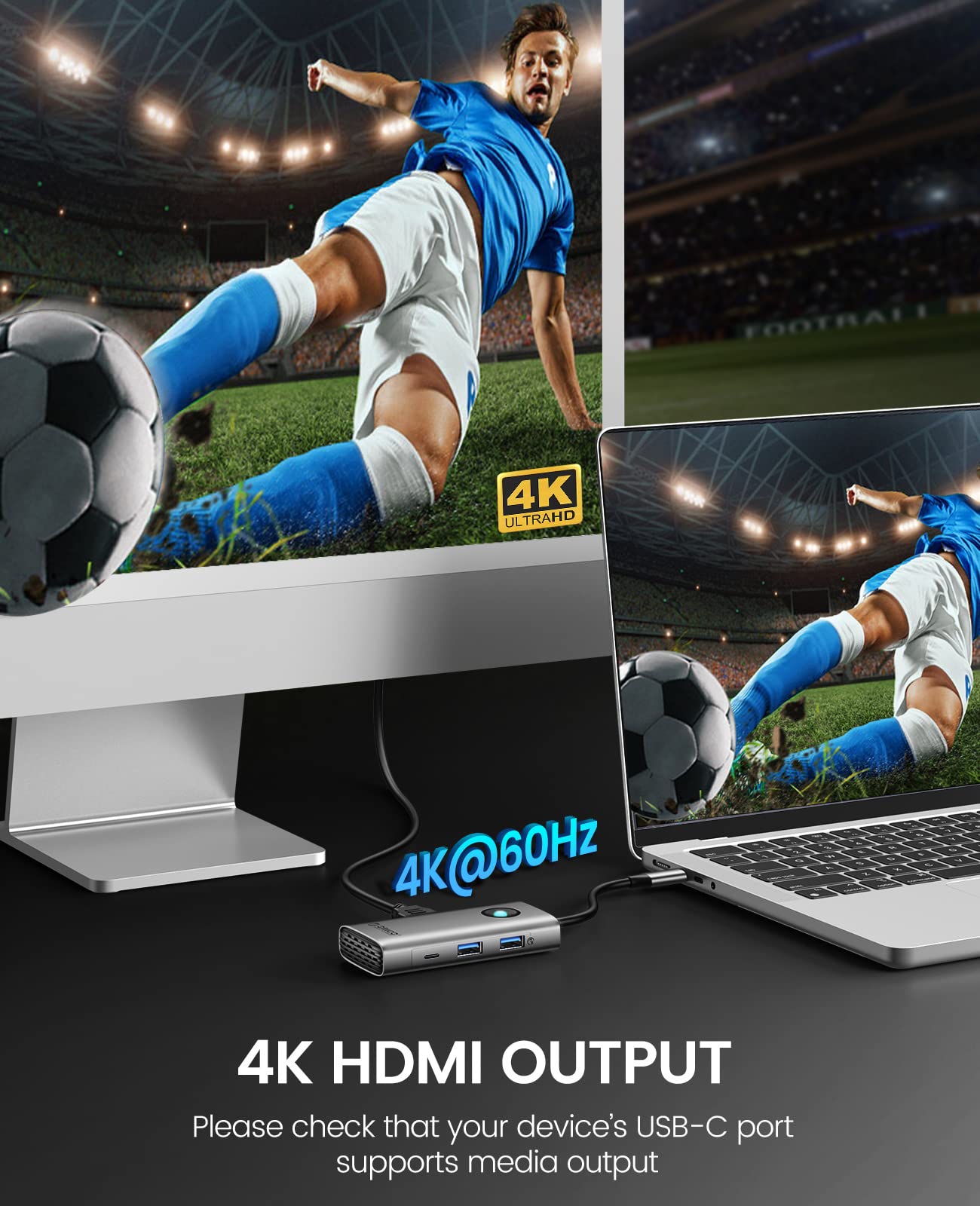 Foto 5 pulgar | Adaptador Ethernet Usb C Hub Orico 6 En 1 Con Ethernet De 1000 Mbps - Venta Internacional.